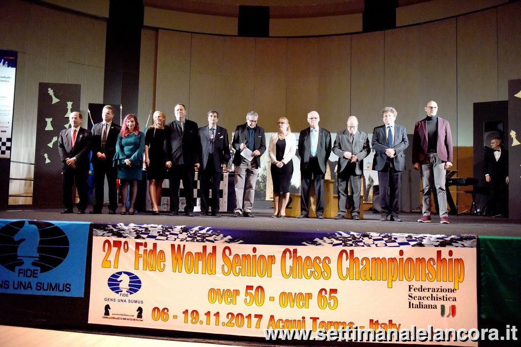 premiazioni del 27º campionato mondiale di scacchi seniores