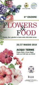 locandina flowers & food