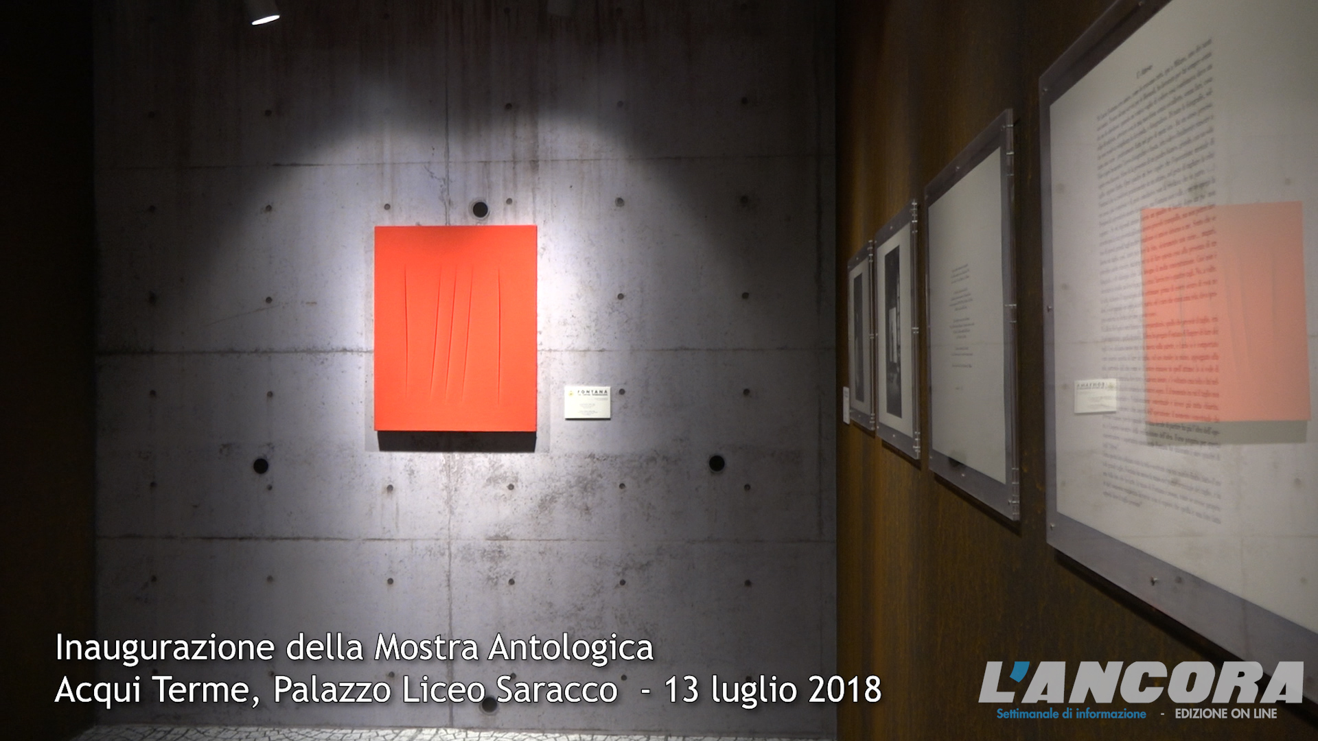 Inaugurazione XLVII Mostra antologica "Lucio Fontana" (VIDEO)