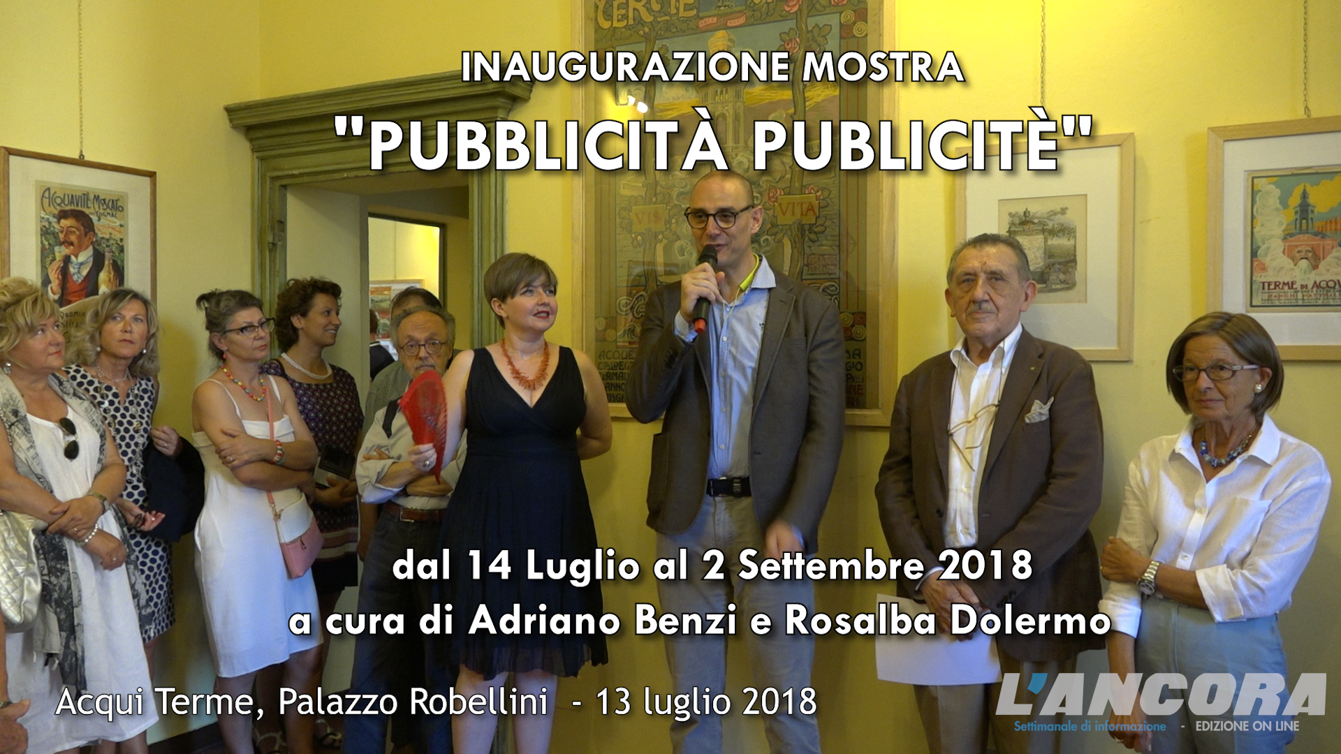 Inaugurazione mostra "Pubblicità Publicitè" (VIDEO)