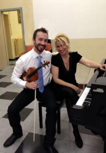 al violino Matteo Bargioni ed al pianoforte Ivana Zincone