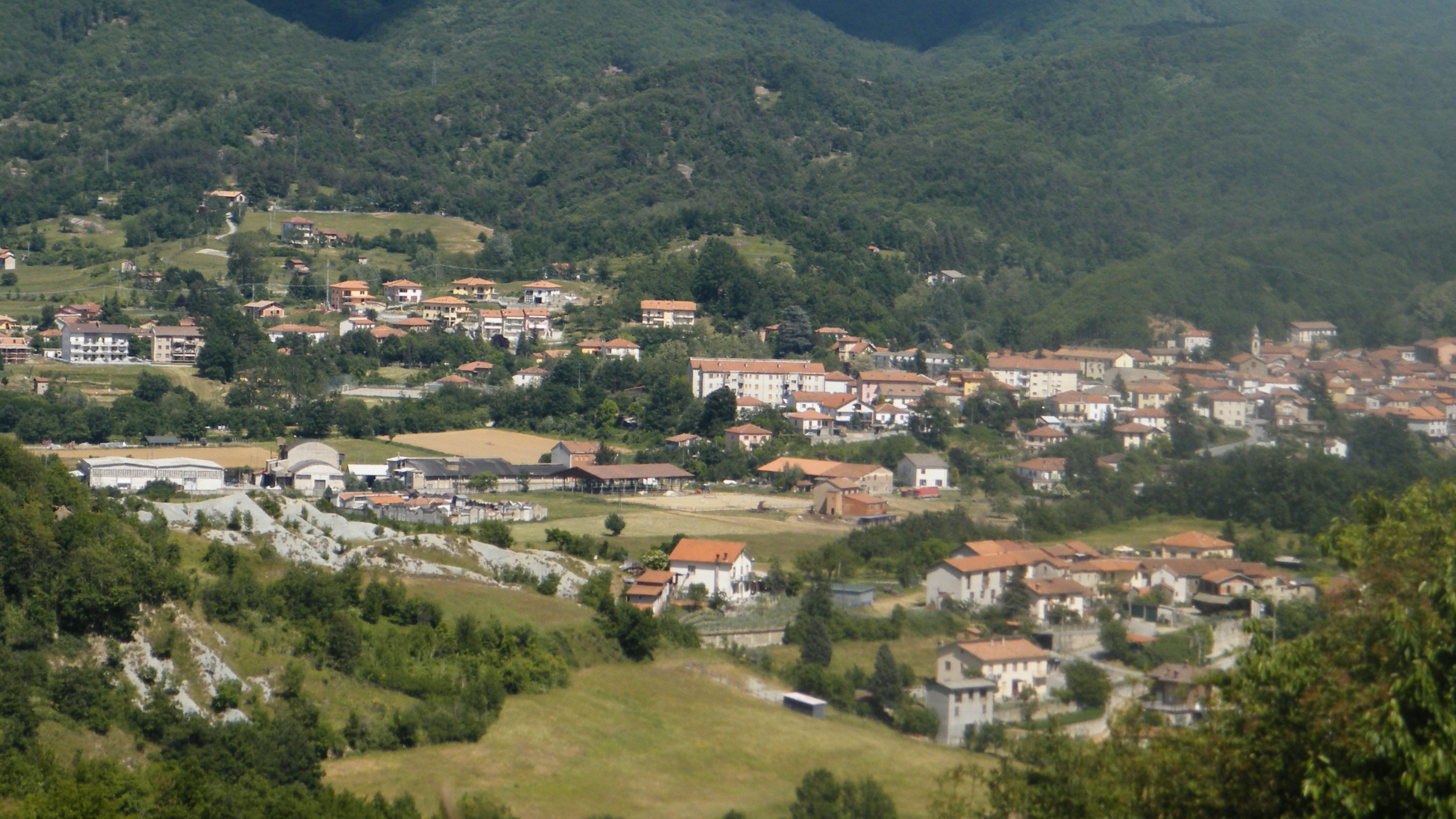 paesaggio della città di Cairo Montenotte