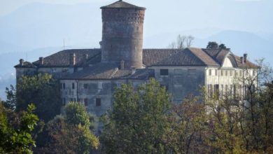 veduta del castello di Rocca Grimalda