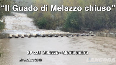 Il guado di Melazzo chiuso - 20 ottobre 2019