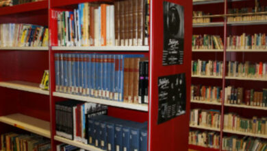 interno della biblioteca di Nizza Monferrato