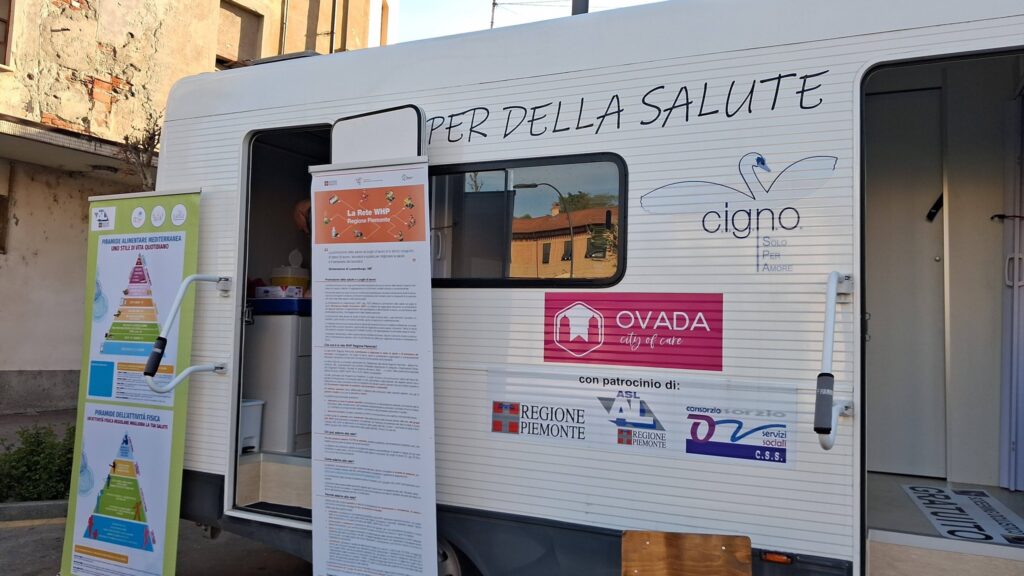 Il Camper della salute della Fondazione Cigno a Ovada